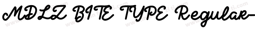MDLZ BITE TYPE Regular字体转换